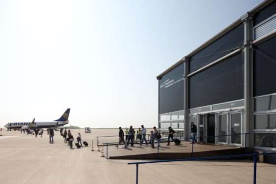 Neptunus Evolution Temporary Airport Terminal Magdeburg Airport Terminal