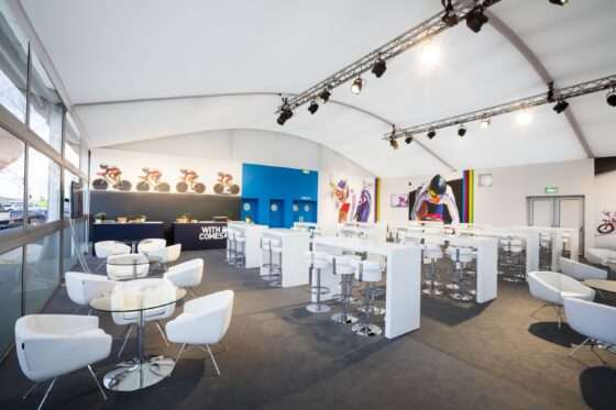 Neptunus Alure Globe UCI Track Cycling Championship London Hospitality event tent