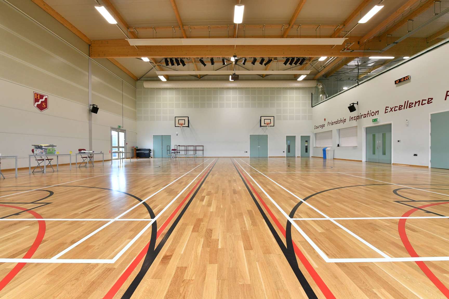 Neptunus builds temporary School Sports Hall Neptunus Ltd