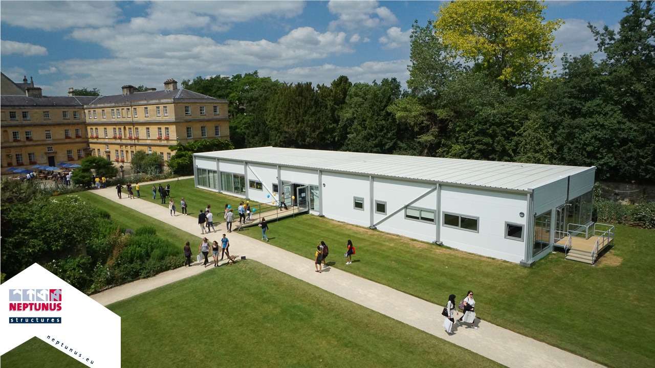 Neptunus Flexolution Temporary Building dual purpose Trinity College Oxford