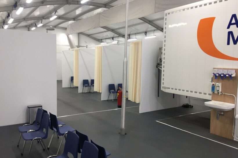 Triage tent for Maastricht Hospital