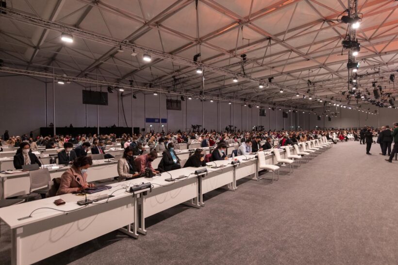 press room COP 26